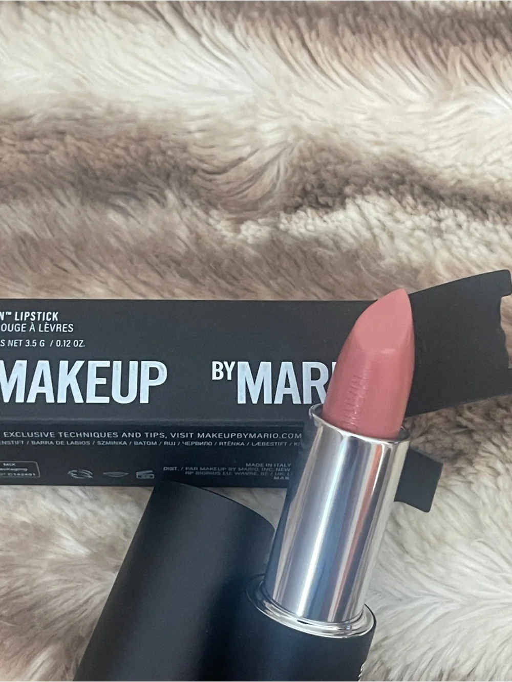 Makeup BY MARIO Super Satin Lipstick in Midtown Light Neutral Pink